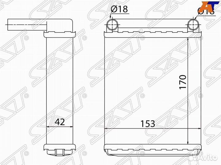 Радиатор отопителя салона mercedes sprinter 95-06
