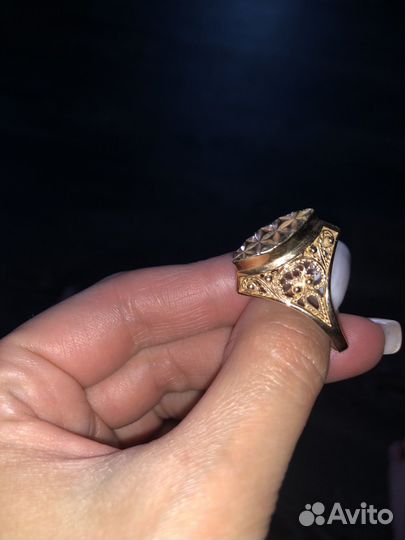 Печатка женская золото 21 размер