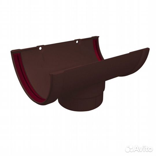 Воронка желоба пластиковая d120-87 мм шоколад RAL