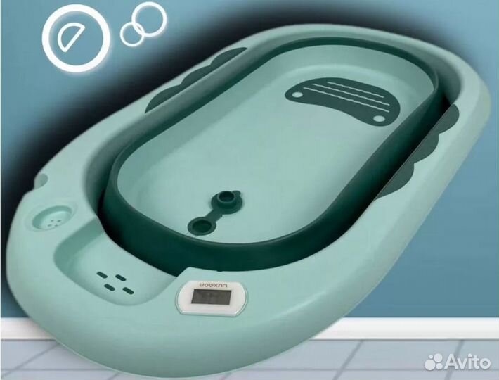 Ванночка для купания складная с матрасиком