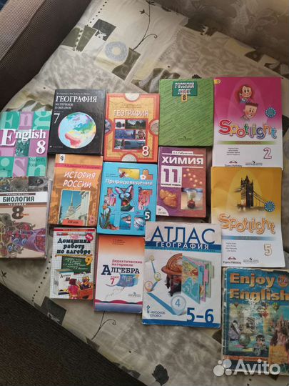 Учебники, рабочие тетради 5,6,7,8,9,11 класса