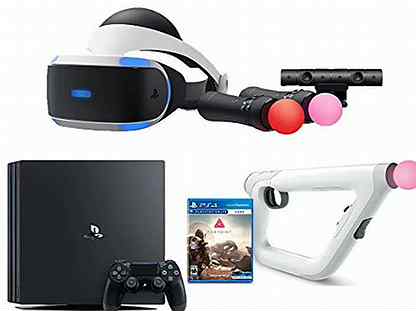 Sony playstation 4 pro+hen 11+vr+aim controller