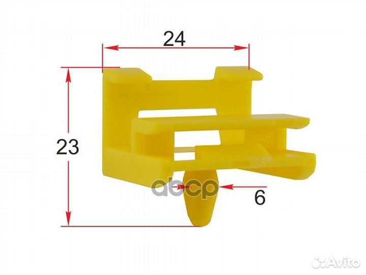 Клипса порога кузова BMW (1 шт.) STM12306 Sat