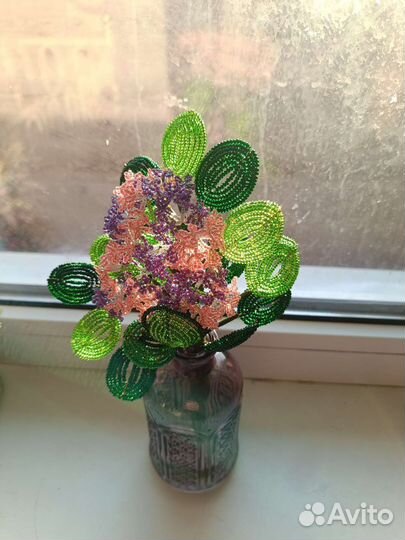 Цветы из бисера