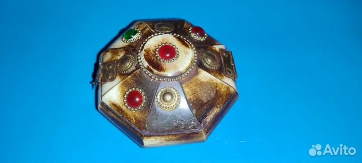 Шкатулка, кость, бронза