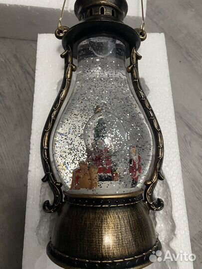 Фонарь новогодний светящийся, музыкальный