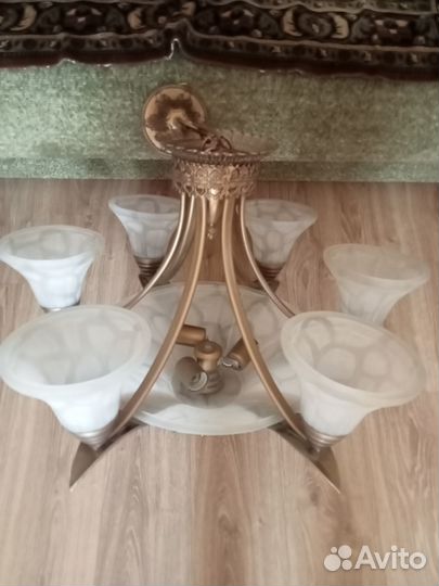 Люстра потолочная большая бу