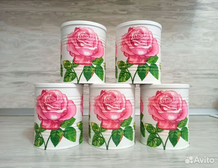 Баночки новые декупаж
