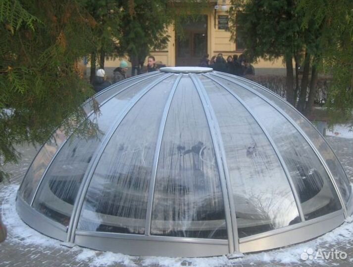 Стеклянный купол панорамный