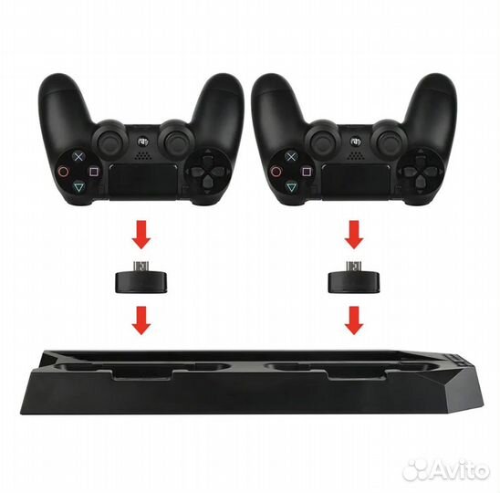Зарядная станция для PS4 Slim с охлаждением
