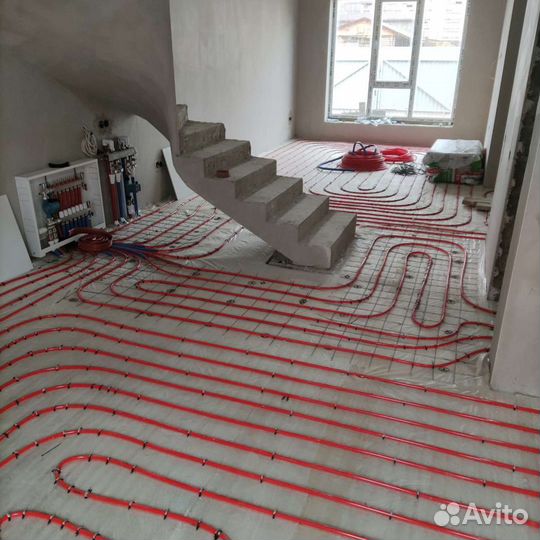 Тёплый пол, отопление, водопровод, канализация