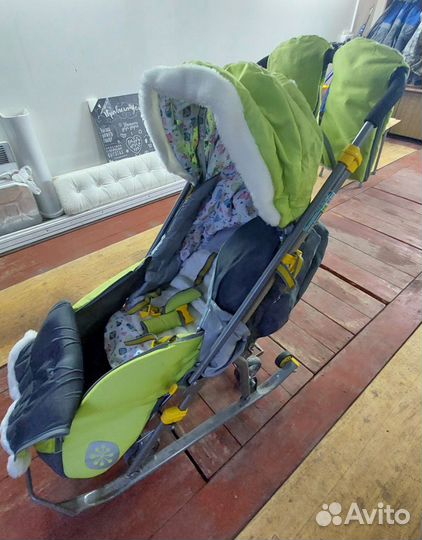 Детские санки коляска