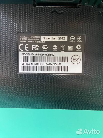 Монитор philips 231P4Q IPS поворотная нога