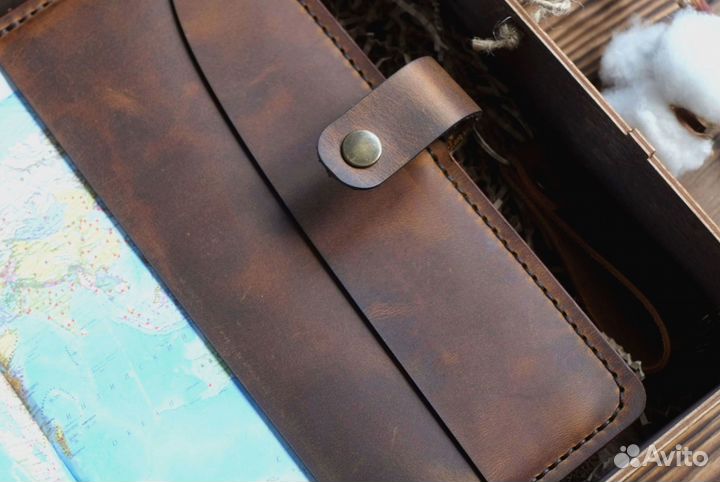 Кожаный ежедневник ручной работы
