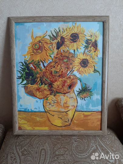 Продаю картину по номерам в раме