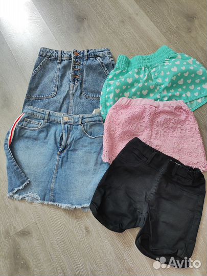 Пакет фирменных вещей на девочку 140