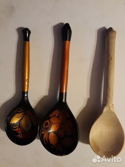 Ложка деревянная б/у