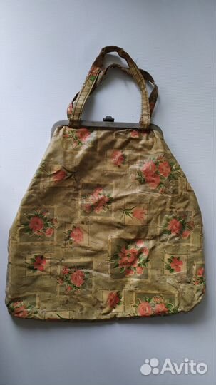 Сумка женская Ридикюль СССР с цветами винтаж