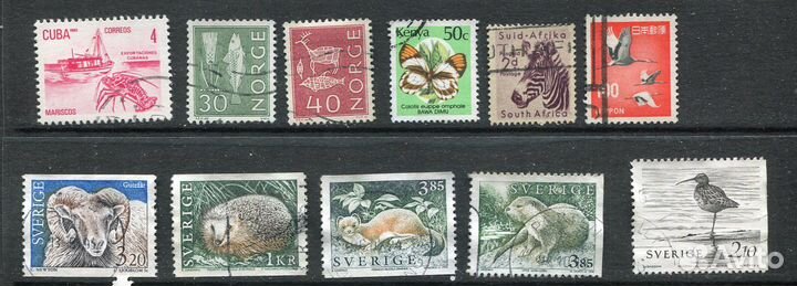 Марки фауна