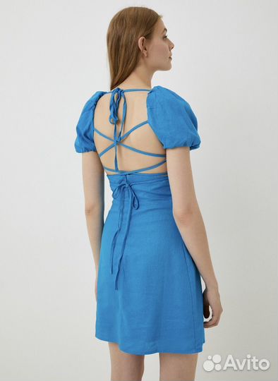 Платье льняное женское