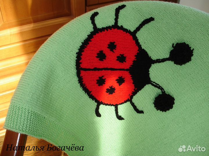 Плед детский вязаный 