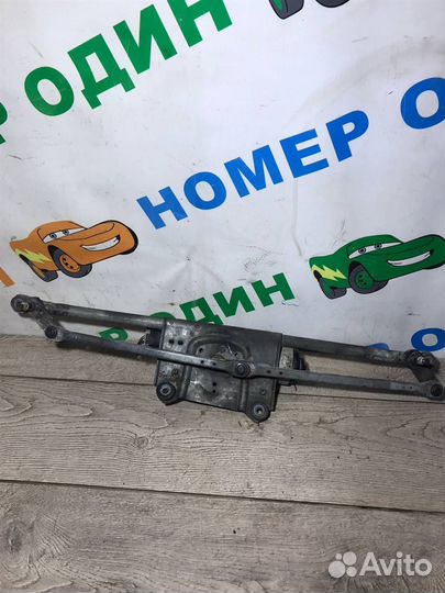 Трапеция стеклоочистителей с мотором(в сборе) Jee