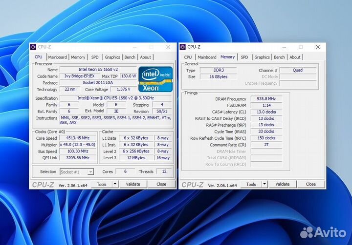 Xeon 1650V2 6/12ядер/Asus ROG Maximus IV/16GB 1866