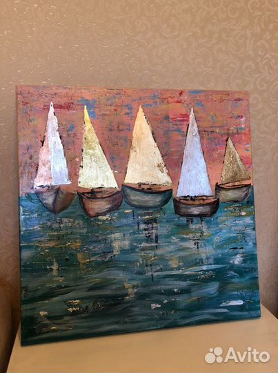 Интерьерная картина маслом на холсте