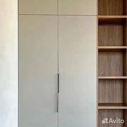 Шкаф распашной с фрезерованными фасадами