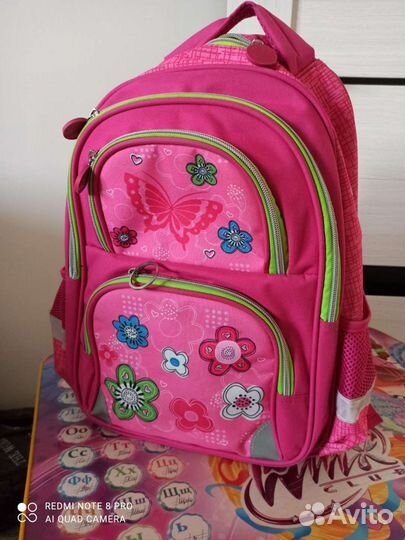 2 школьных портфеля+ мешок для сменки