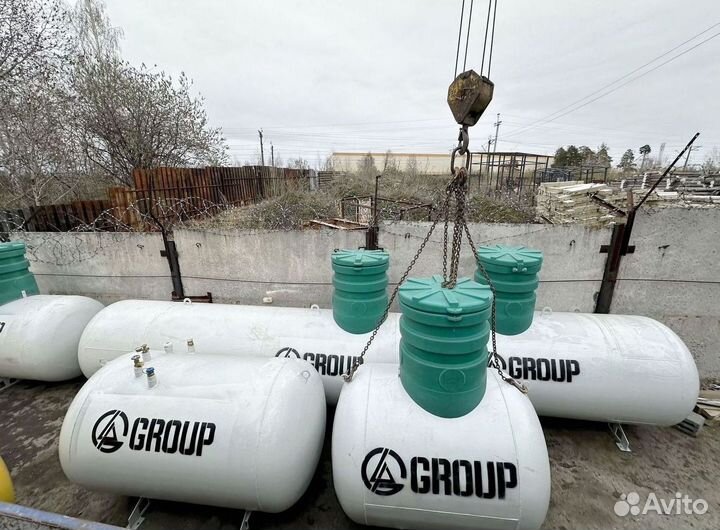 Газгольдер с установкой