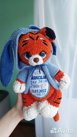 Игрушка тигр метрика