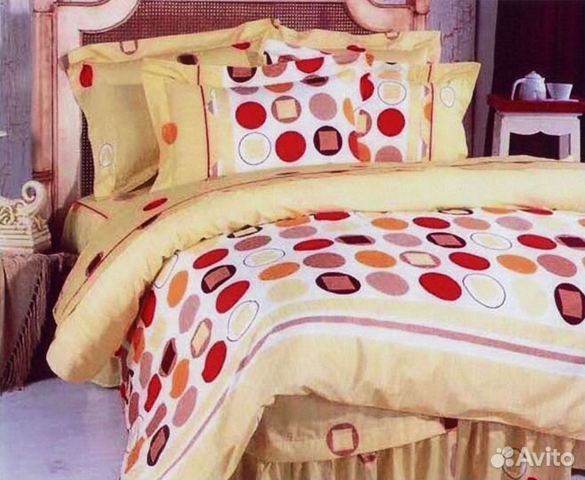 Постельное белье сатин евро