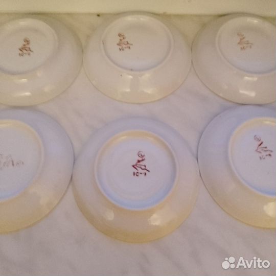 Чашка с блюдцем СССР кофейная