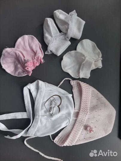 Комплект платье на выписку для девочки