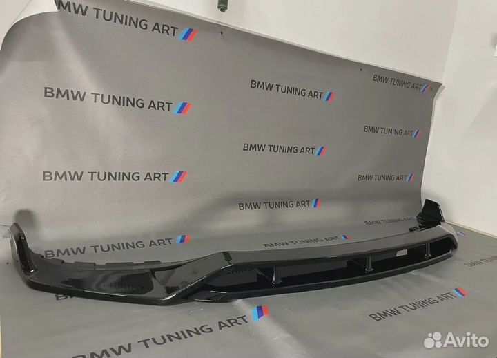 Сплиттер губа bmw x5 g05 на бампер M пакет цельная