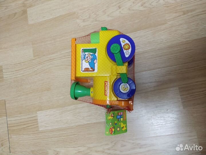 Развивающий паровоз каталка Полесье Новая