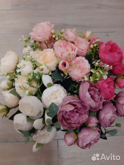 Интерьерные цветы, искусств.шелк