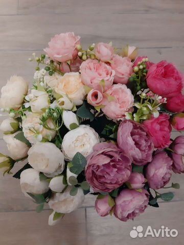 Интерьерные цветы, искусств.шелк