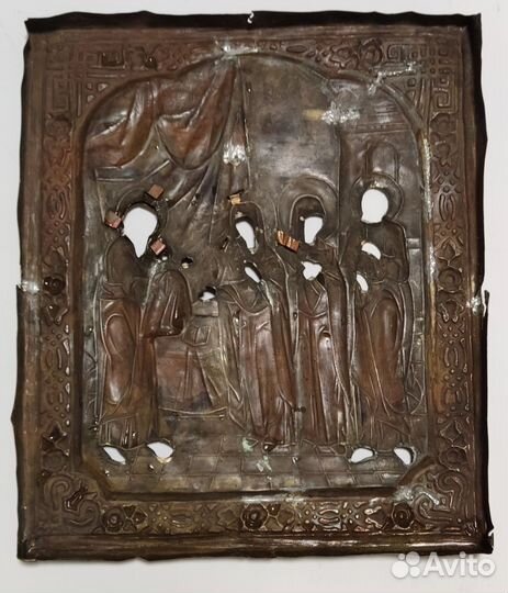 Оклад на икону Сретение Господне