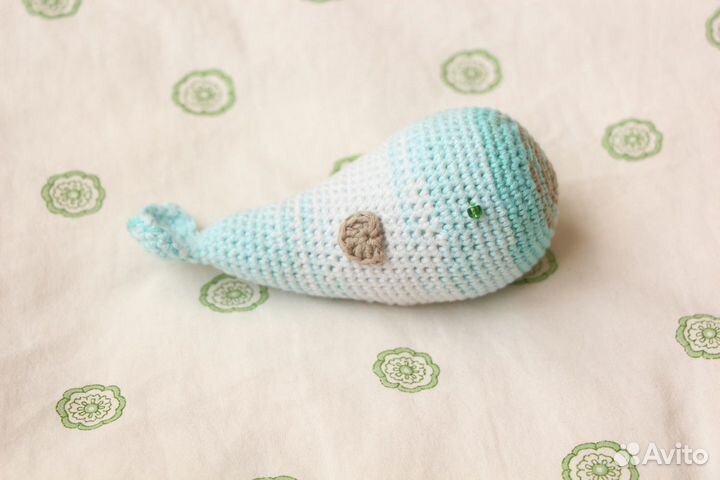 Детская игрушка Кит. Ручная работа