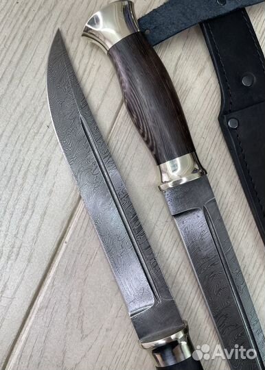 Нож пластунский дамаск