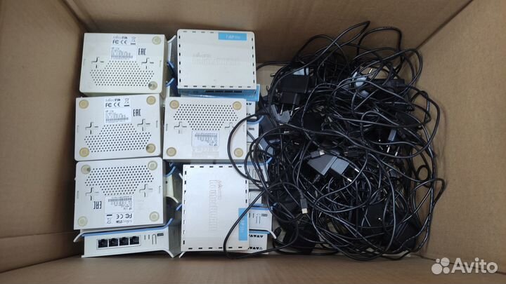 Роутеры Mikrotik hAP lite, лот из 17 штук