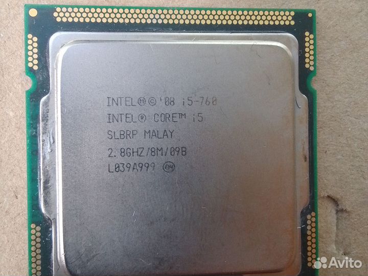 Процессор intel core i5 760 lga 1156