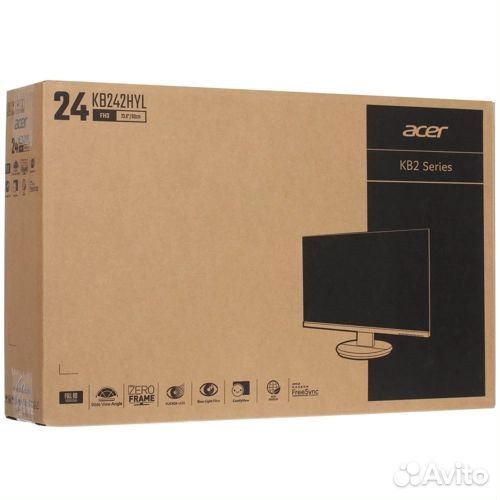 Монитор Acer KB242hylbix черный 23.8