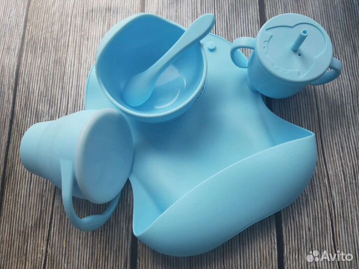 Силиконовая детская посуда