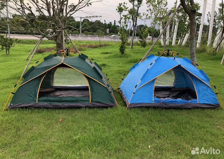 Палатка автоматическая с навесом