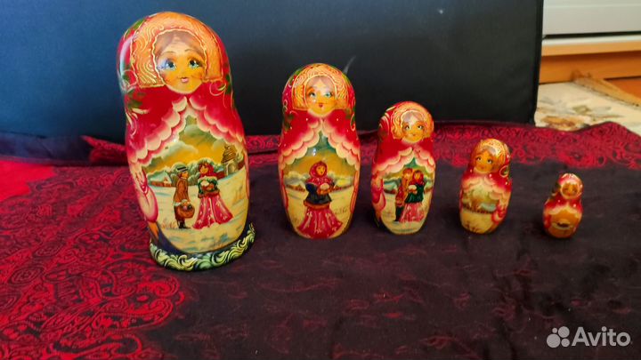 Матрёшки пятикукольные
