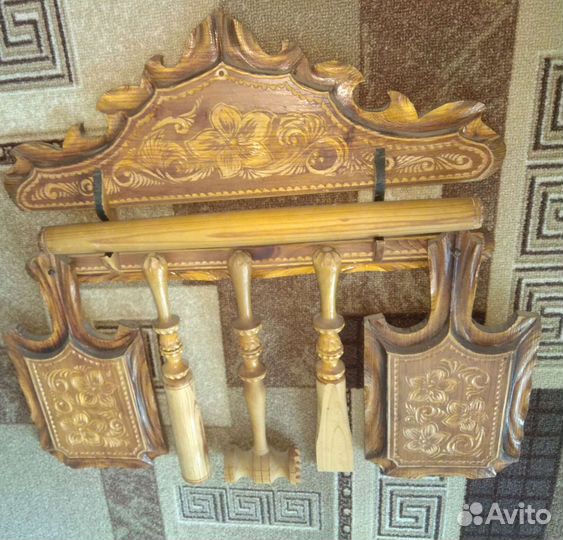 Набор кухонный с резьбой