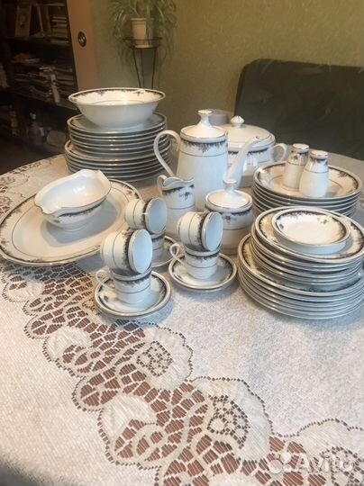 Сервиз столовый + кофейный 57 предметов